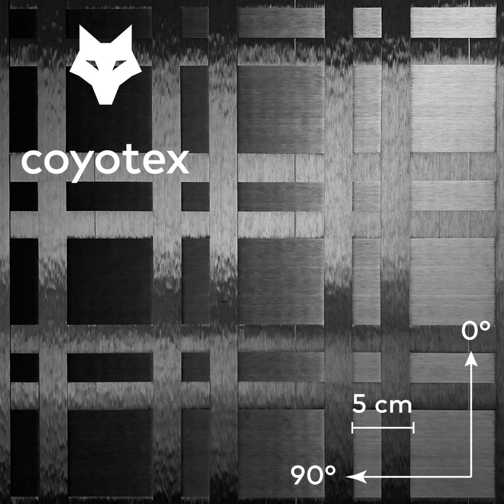 Kohlegelege / Carbon Gelege / Kohlefaser Gelege, Biaxial/Bidiagonal, Spread Tow coyotex™